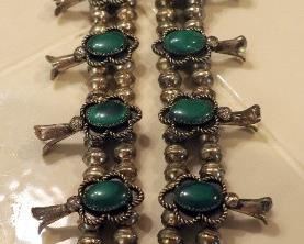 11" Sterling Silver Squash Blossom Necklace