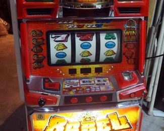 2002 Eleco Ltd "Babel" Pachislo Electronic Slot Machine Model 120399, With Key And Tokens, Powers On