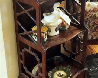 Solid Wood Curio Cabinet With Storage 48" x 16" x 12"