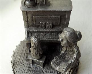 Boyd Perry Pewter Collectible Figures Including Labor Pain, Aces Again, And More, Total Qty 8 Pieces