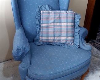 Broyhill Upholstered Wing-back Chair 43" x 32" x 32"