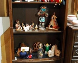 Mid Century Mediterranean 2-Piece Bookcase With Adjustable Shelf And Storage Cabinet 72" x 30" x 13"