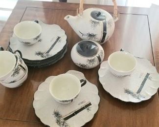 Vintage fine porcelain Asian tea set