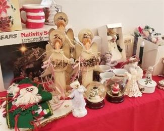 A table of Christmas goodies