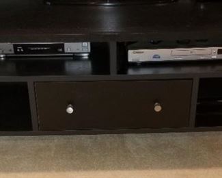 Black Entertainment Stand (equipment not included in sale)