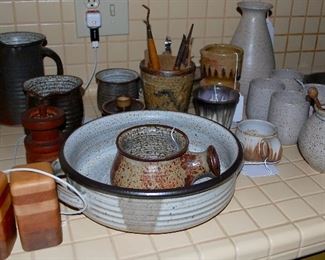 Hand thrown pottery