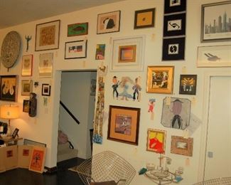 A wall of art