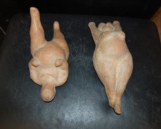 Pottery art figures