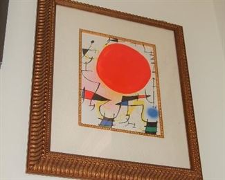 Signed Jean Miro lithograph