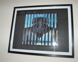 3 dimensional art, "Black Lab"