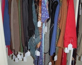 Women's clothes in large