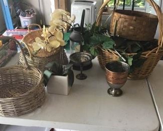 Baskets and Outdoor Decor