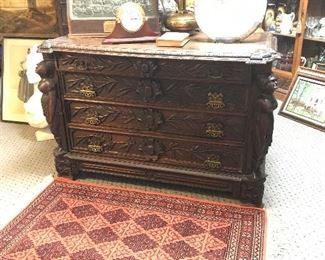 Fabulous carved French chest