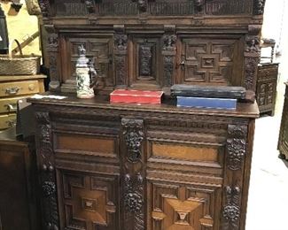 Carved French cupboard