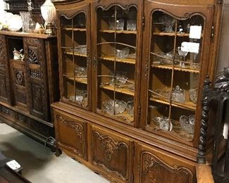 Country French china cabinet