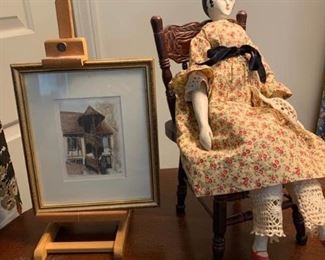 Doll, Chair, Print, More