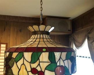 nice, clean colorful hanging lamp