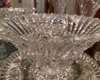 Fabulous Example of cut glass crystal! Great condition, brilliance & impressive weight too! Picture does no justice on this piece.