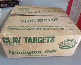new old stock yellow/blue clay targets