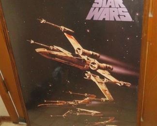 framed Star Wars poster