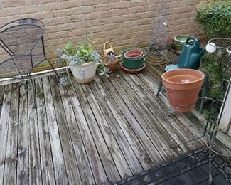 Nice Patio Furniture, pots and misc.