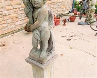 STATUES WITH BASES EACH ONE MEASURES OVER 4 FEET WITH BASE.  $500.00 EACH FOR STATUE AND BASE.