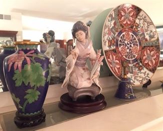 Cloisonné and Lladro