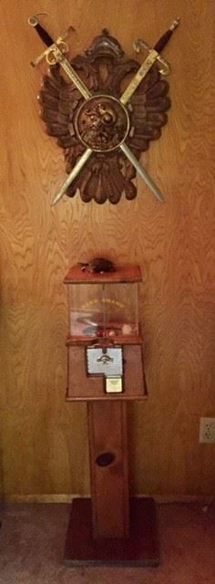 Coat of Arms Gum Ball Machine