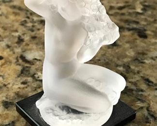 Lalique “Floreal” Statuette on Black base