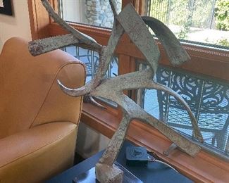 Large iron sculpture