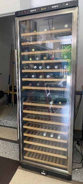 Avanti Designer Series 154-Bottle Dual Zone Wine Cooler - stainless steel