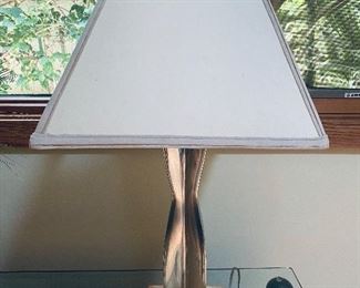 Modern stainless and mood table lamp