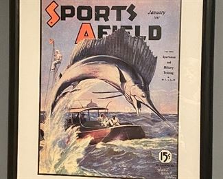 Sports Afield poster of a 1941 cover
