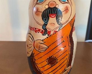 Russian Matryoshka hand painted nesting doll