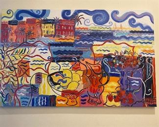 Celiné Chourlet original painting on stretched canvas
46” x 29”