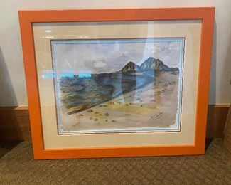 Orig watercolor
Frame:,22”