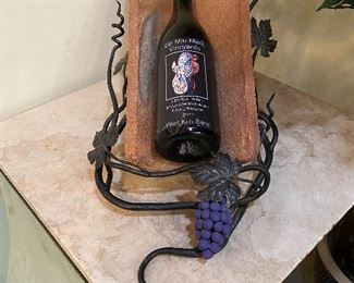 Unusual wine holder