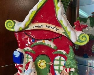 Harry & David Santa's Workshop cookie jar