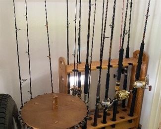 Fishing poles and reels