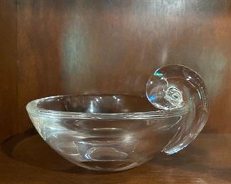 Steuben olive dish