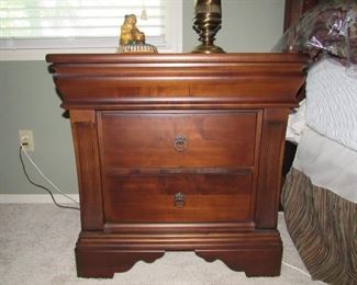 Kincaid Laura Ashley Keswick nightstand X2- This will be sold as a set- Bed, dresser with mirror, 2 nightstands and armoire
