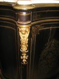 DETAIL OF LOUIS XV BLACK COMMODE