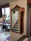 Oak mirror