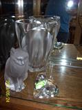 Lalique and Baccarat Crystal Figurines