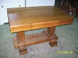 Oak Library table