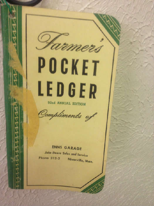 Farmers pocket ledger