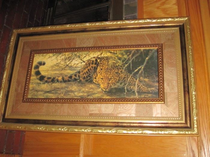 Tiger print professionally framed