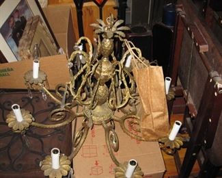 $25.00, antique brass chandelier