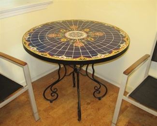 $95.00, Pier One Mosaic Bistro table 36" across 30" high excellent condition