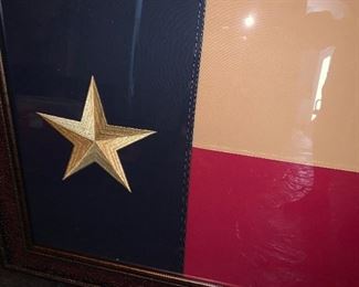 LARGE TEXAS FLAG FRAMED